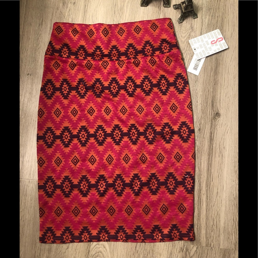 Lularoe Brand New Aztec Cassie Pencil Skirt